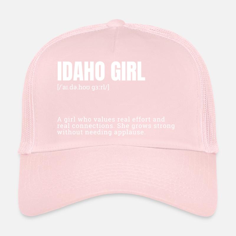 Déclaration de force des filles de l’Idaho Casquette trucker 