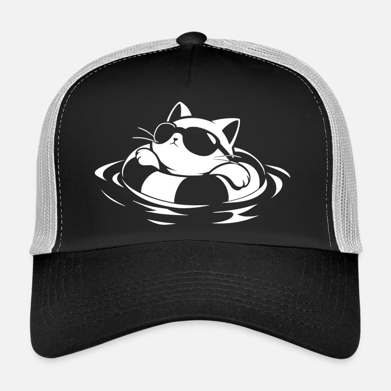 Coole Katze im Wasser Trucker Cap