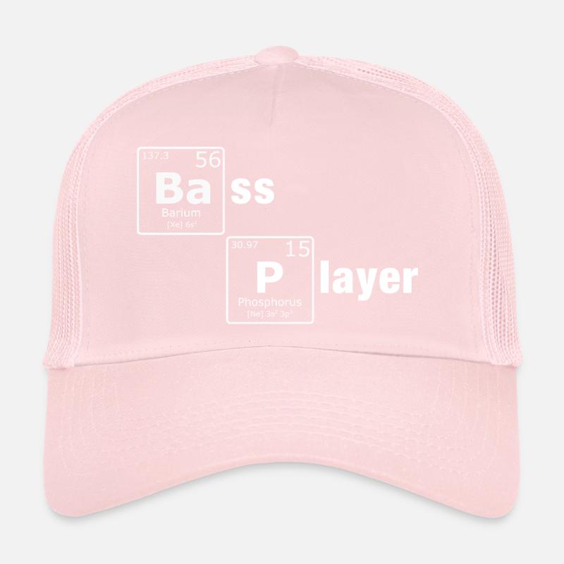 Bassist PSE Éléments du tableau périodique Nerd Casquette trucker 
