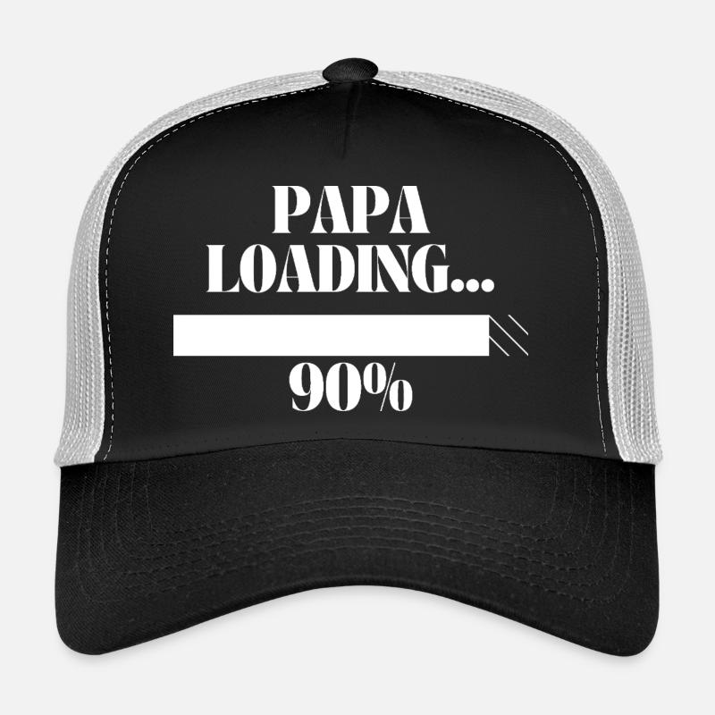 Papa loading - Trucker Cap - black/stone grey