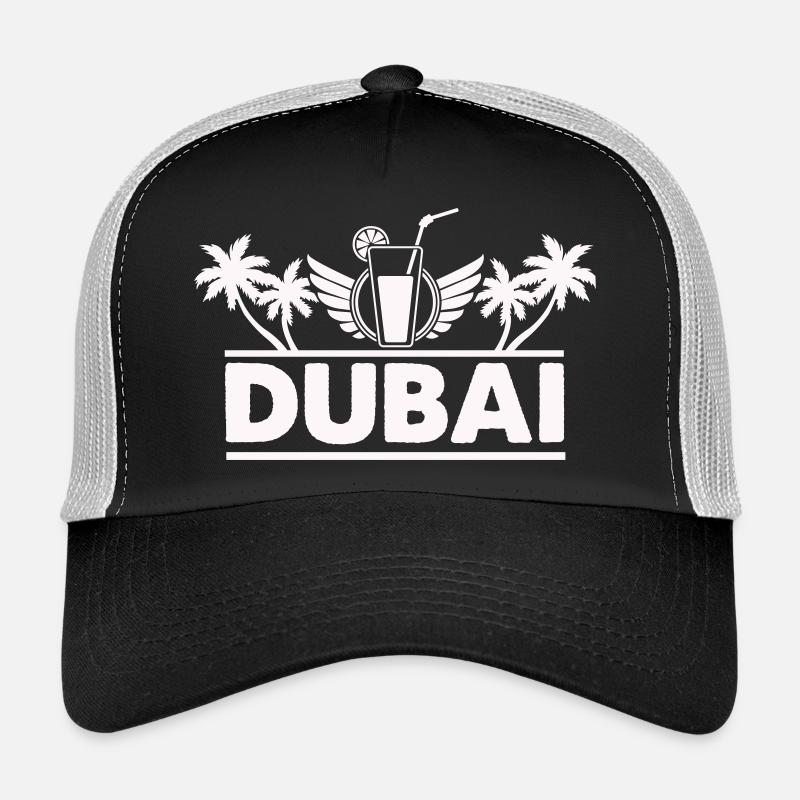 Logo de la boisson de Dubai Palm Trees Casquette trucker 
