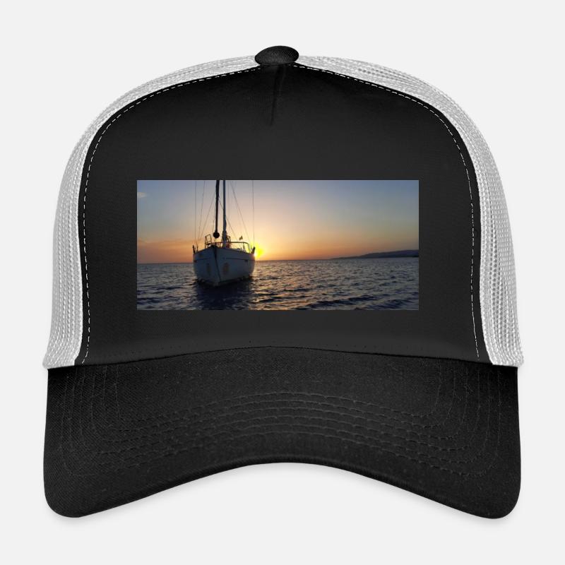 Sailboat - Trucker Cap - black/stone grey