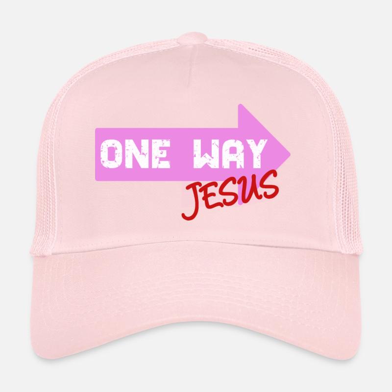 One Way Jesus lettrage comme une idée de cadeau cool Casquette trucker 