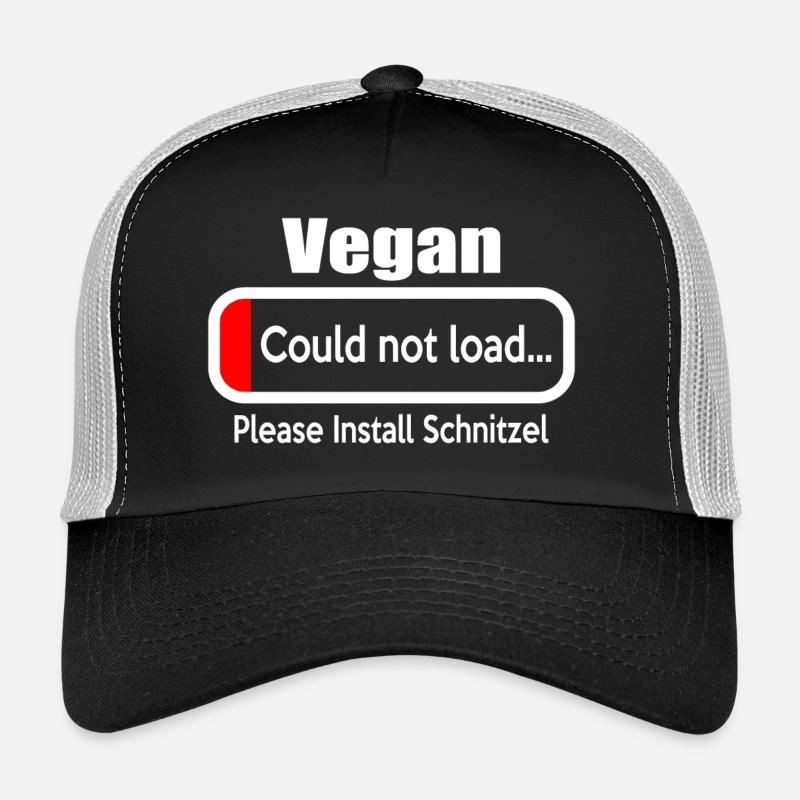 Vegan Error - Trucker Cap - Schwarz/Steingrau