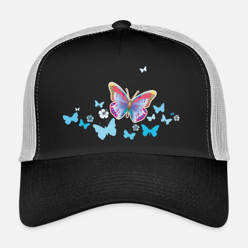 Papillons Papillons Insectes Printemps Été Casquette trucker 