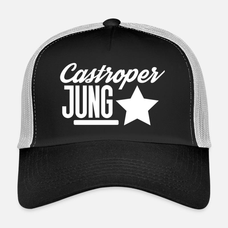 Castrop Rauxel - Trucker Cap - Schwarz/Steingrau
