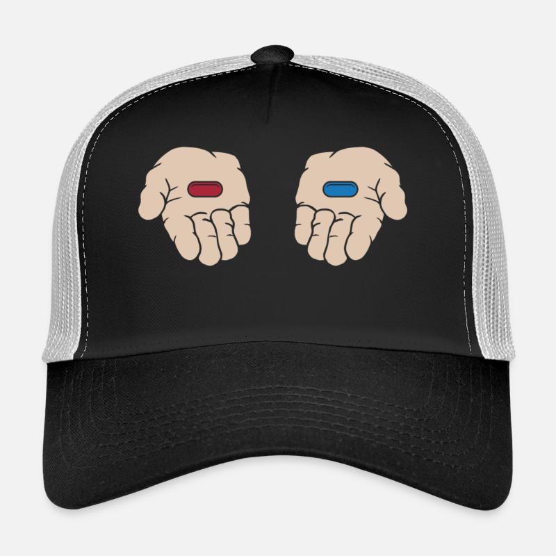 Red Pill Blue Pill Trucker Cap
