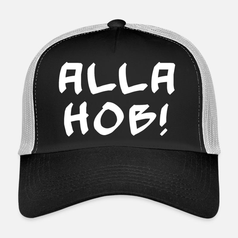 bequeme alltagskleidung, alla hob - Trucker Cap - Schwarz/Steingrau