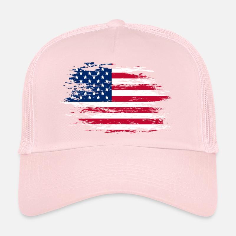 Drapeau des États-Unis utilisé Casquette trucker 