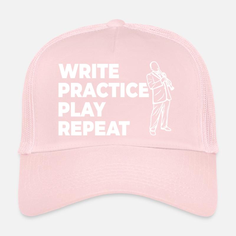 Écrire, pratiquer, jouer, répéter Casquette trucker 