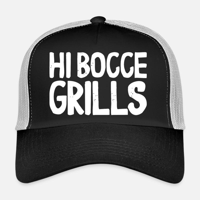 Hi Bocce Grills Ball with Jack Bocci Game Bocce - Trucker Cap - black/stone grey