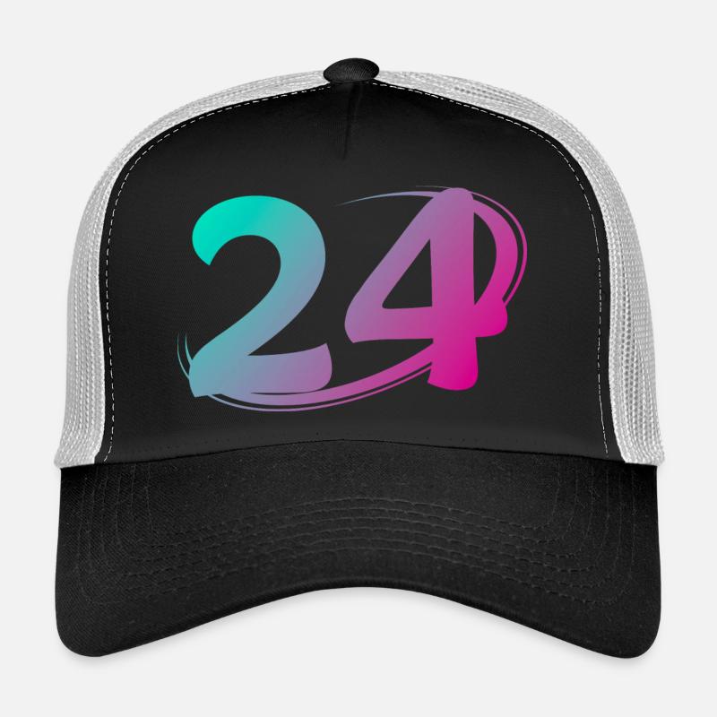 Number 24 multicolor Trucker Cap