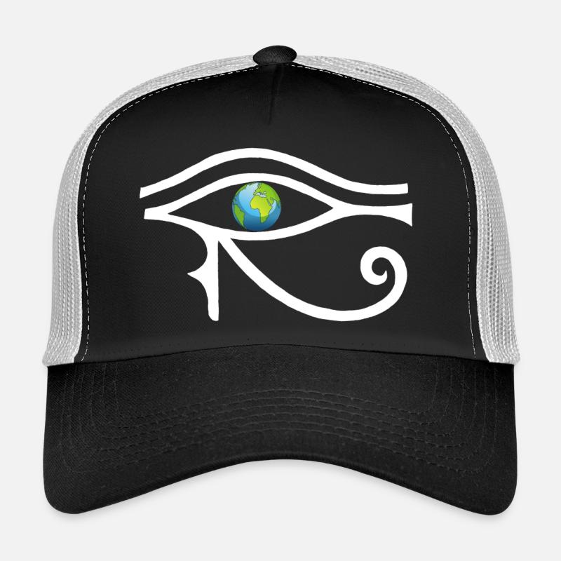Regard sur le monde (blanc) Casquette trucker 