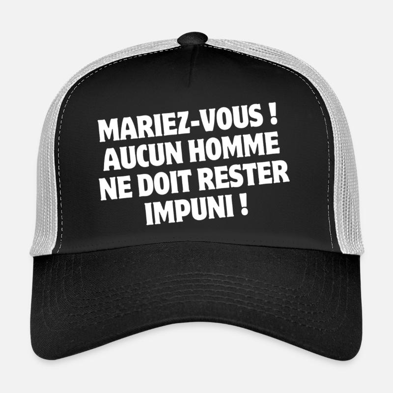 wedding, wedding humor, getting married Trucker Cap
