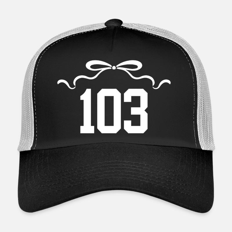 Numéro 103 noeud - 103e anniversaire Casquette trucker 