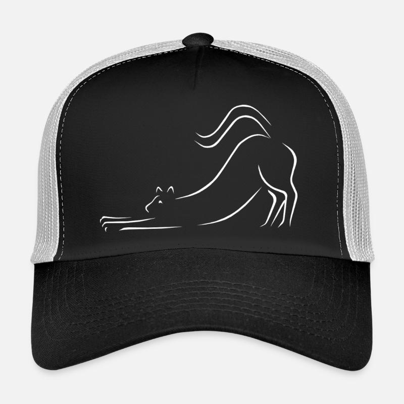 Katze Strichzeichnung Trucker Cap