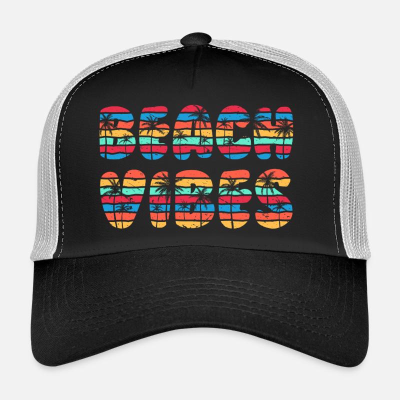 Beach Vibes (lettering) Trucker Cap