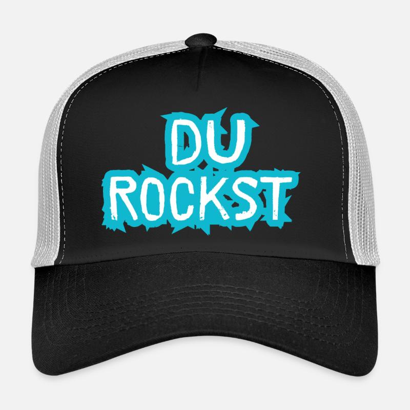 Du Rockst Design Gift Idea Trucker Cap