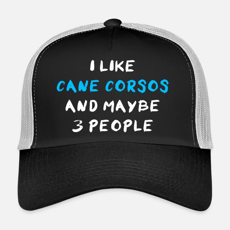 Cane Corso Italiano - Trucker cap - sort/stengrå