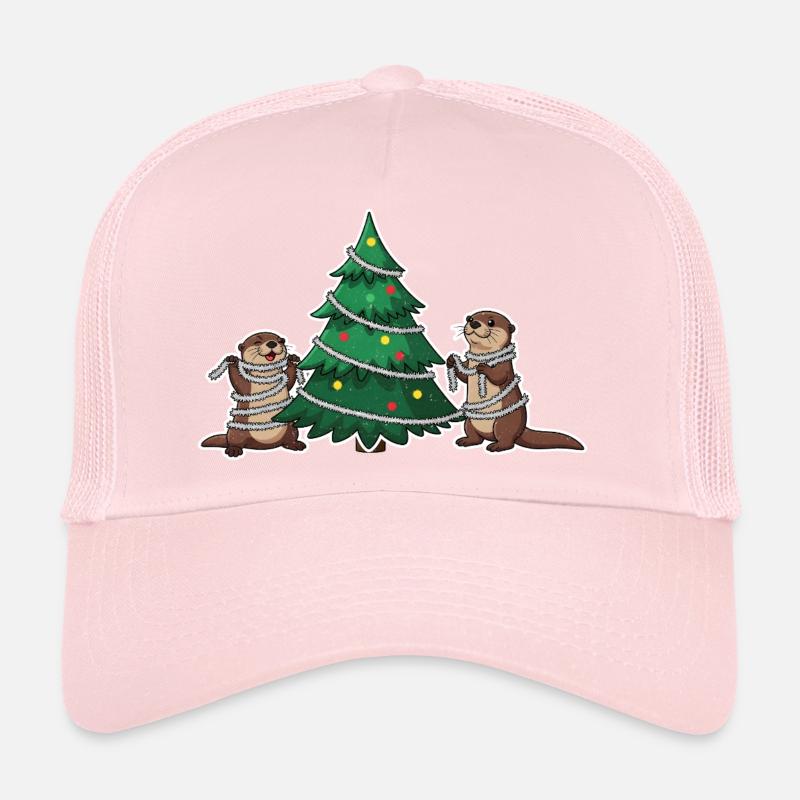 Otter Weihnachten Weihnachtsbaum Trucker Cap