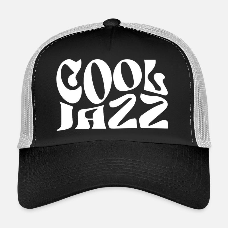 Cool Jazz Vintage Typography Trucker Cap