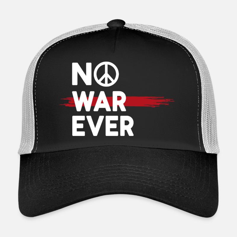 No War Ever Frieden Peace Zeichen Trucker Cap