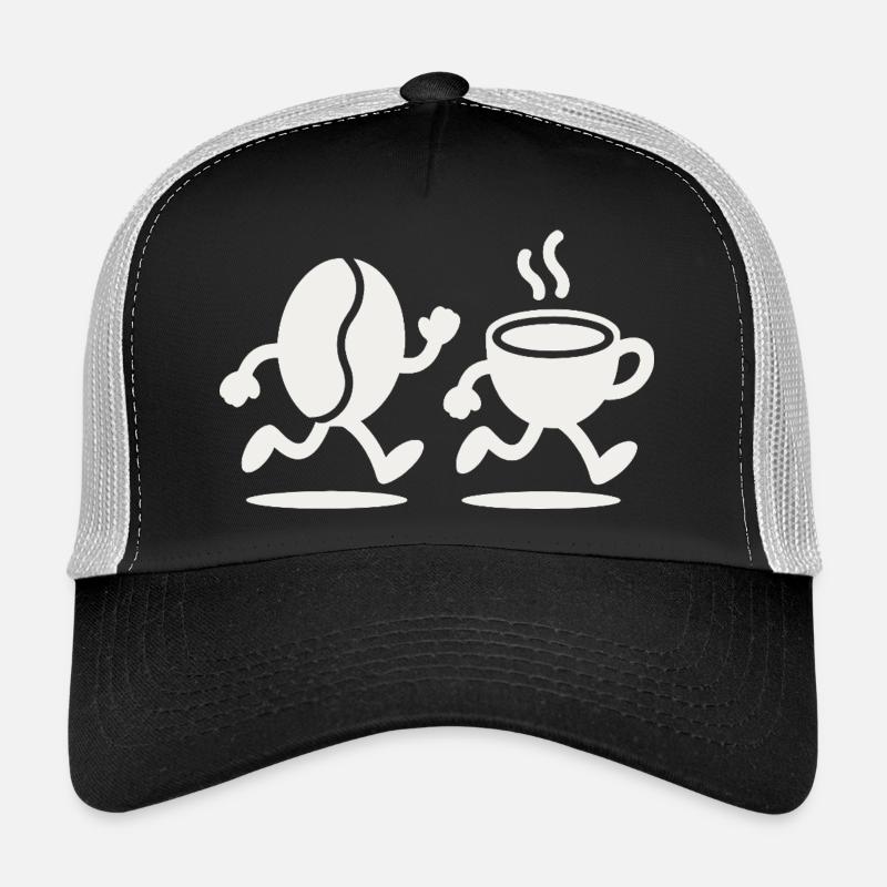 Koffein-Sprint: Bean & Cup Run Trucker Cap