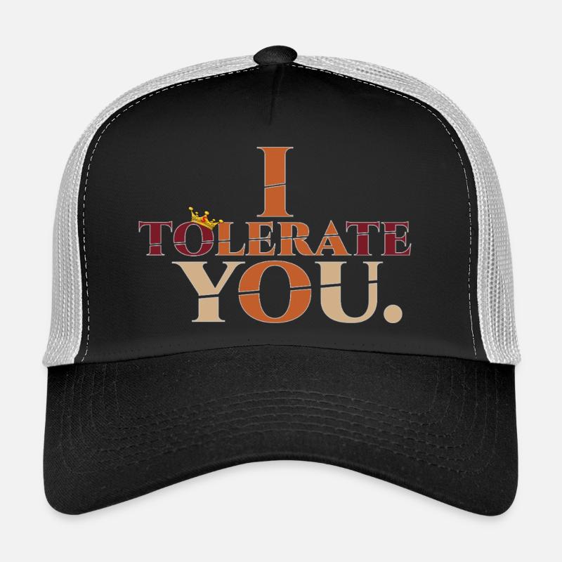 Tolérer2 - Casquette trucker  - noir/gris pierre
