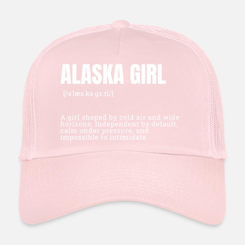 AlaskaGirl Bold Typography Trucker Cap