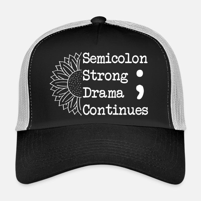 Point-virgule Drame fort Point-virgule Casquette trucker 