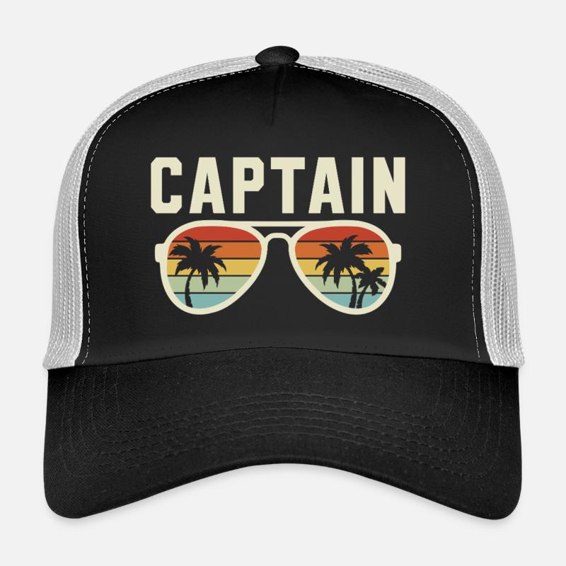 Capitaine Lunettes de soleil Bateau Bateau Navigation Voile Casquette trucker 