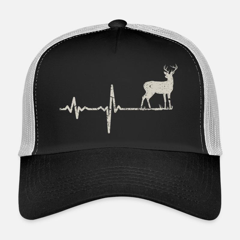 Gift heartbeat deer Trucker Cap