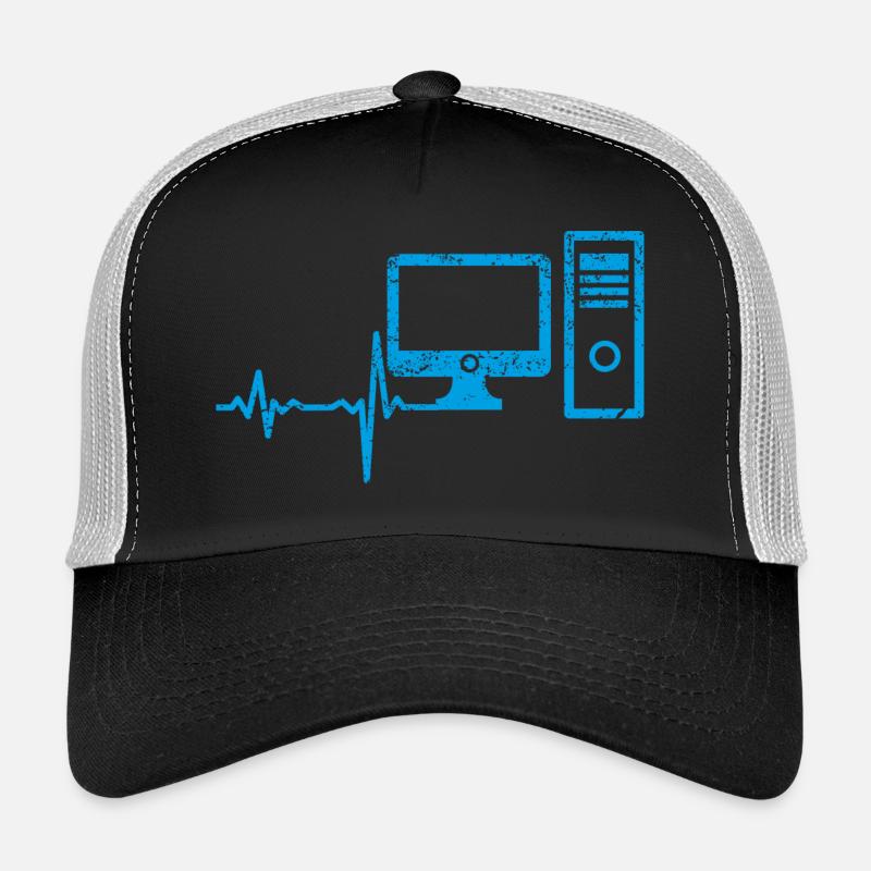 Cadeau Heartbeat Ordinateur PC Casquette trucker 