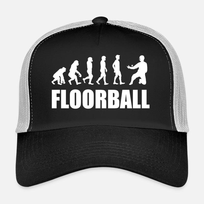 Floorball goalkeeper - Trucker Cap - black/stone grey