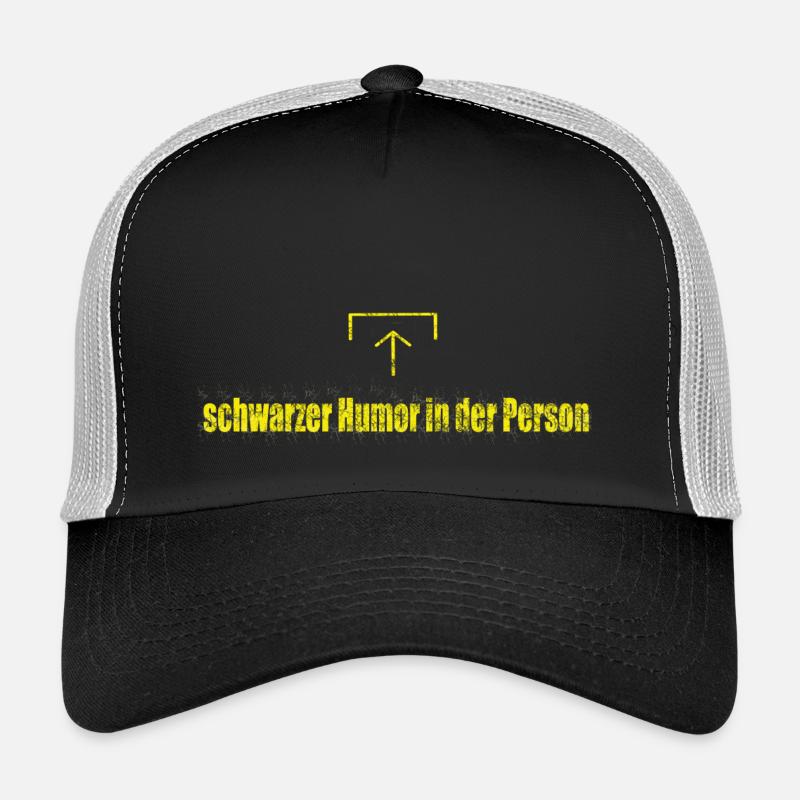 schwarzer Humor! Der schwarze Humor in dir! - Trucker Cap - Schwarz/Steingrau