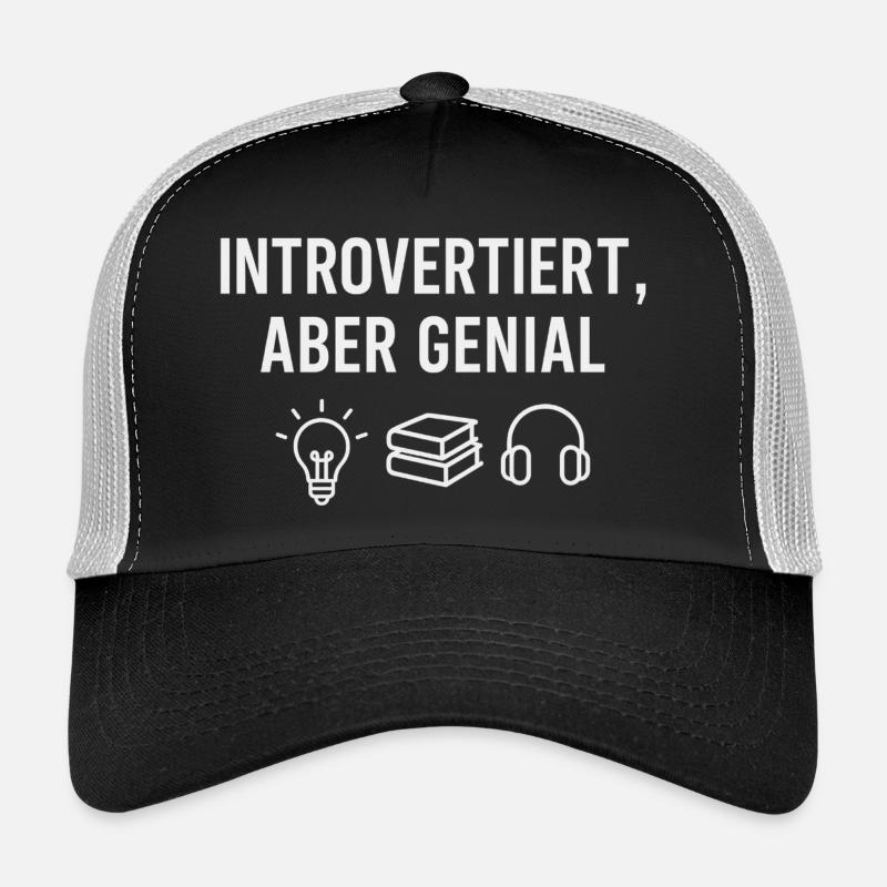 Introverted & Brilliant – Icon Edition - Trucker Cap - black/stone grey