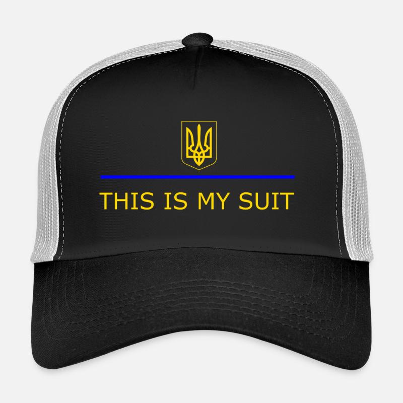 MEIN ANZUG - Trucker Cap - Schwarz/Steingrau