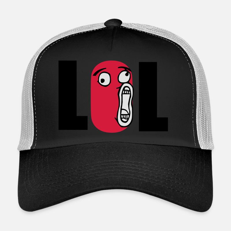 lol - Trucker Cap - black/stone grey