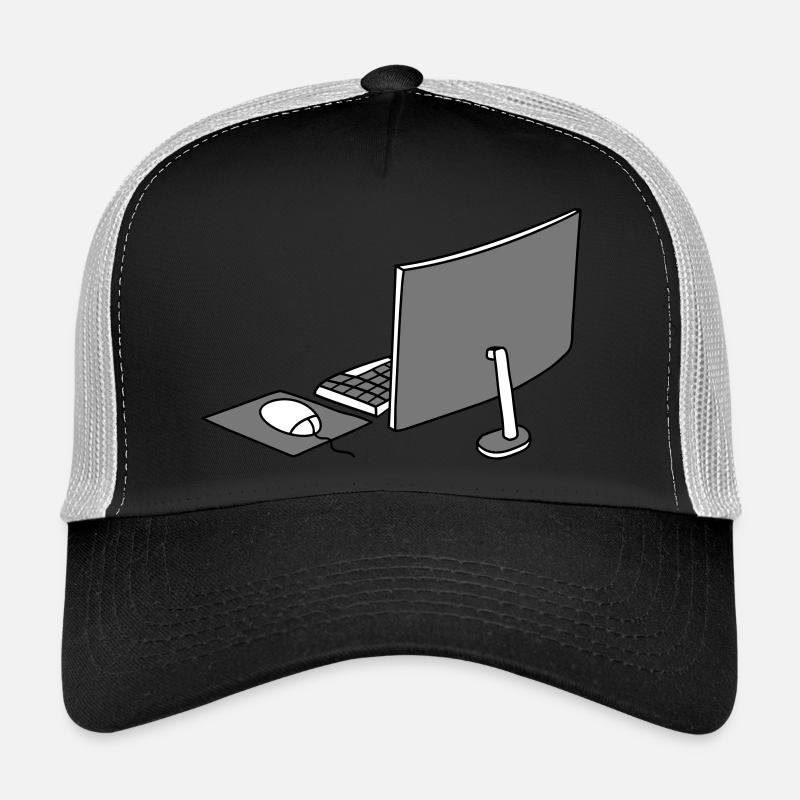 mouse keyboard screen home office office working Trucker Cap
