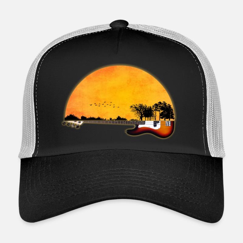 nature guitar - Trucker Cap - black/stone grey