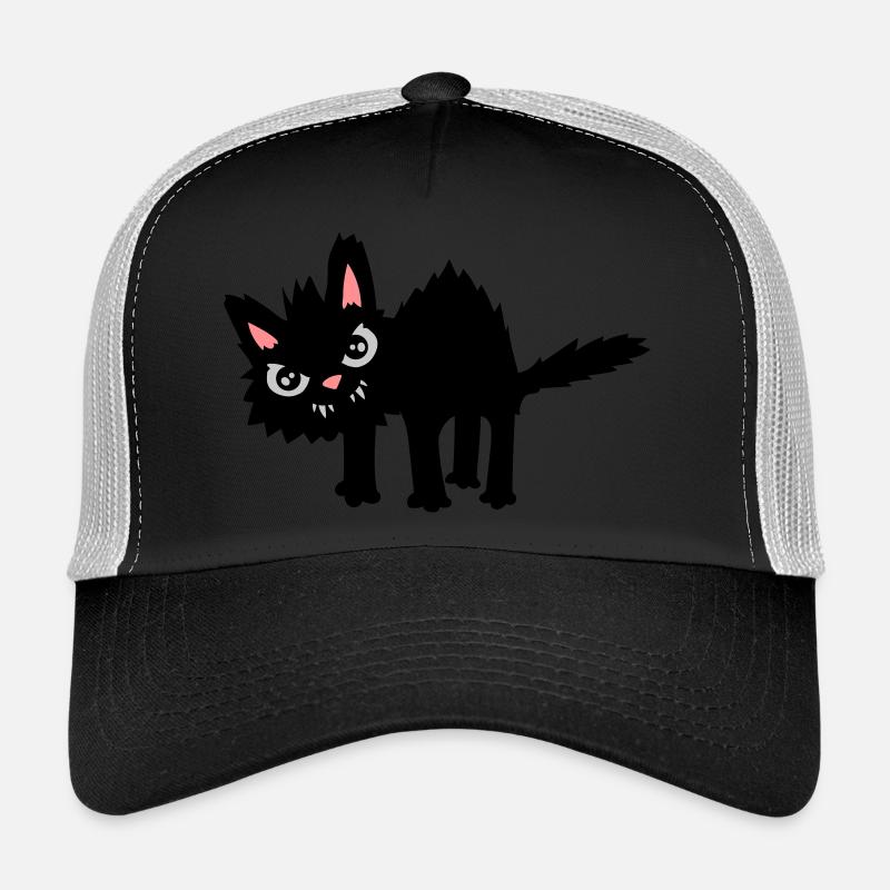 Funny Evil Cat Trucker Cap