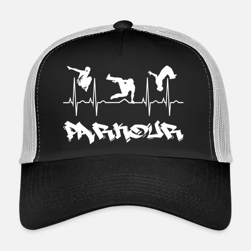 Parkour - Casquette trucker - noir/gris pierre
