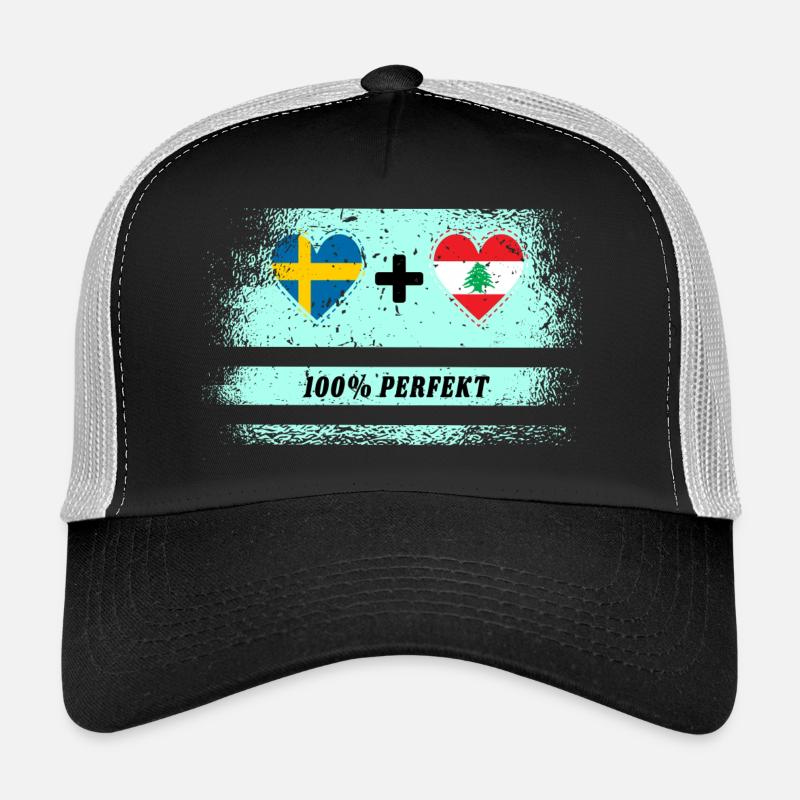 Liban et Suède 100 % parfait / Cadeau Casquette trucker 