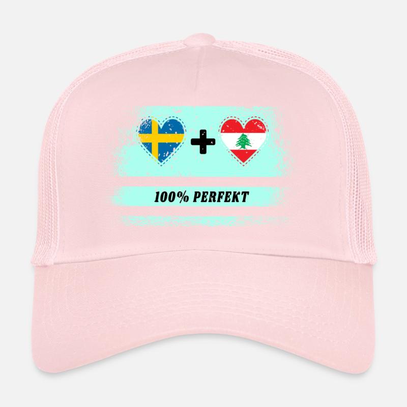 Liban et Suède 100 % parfait / Cadeau Casquette trucker 
