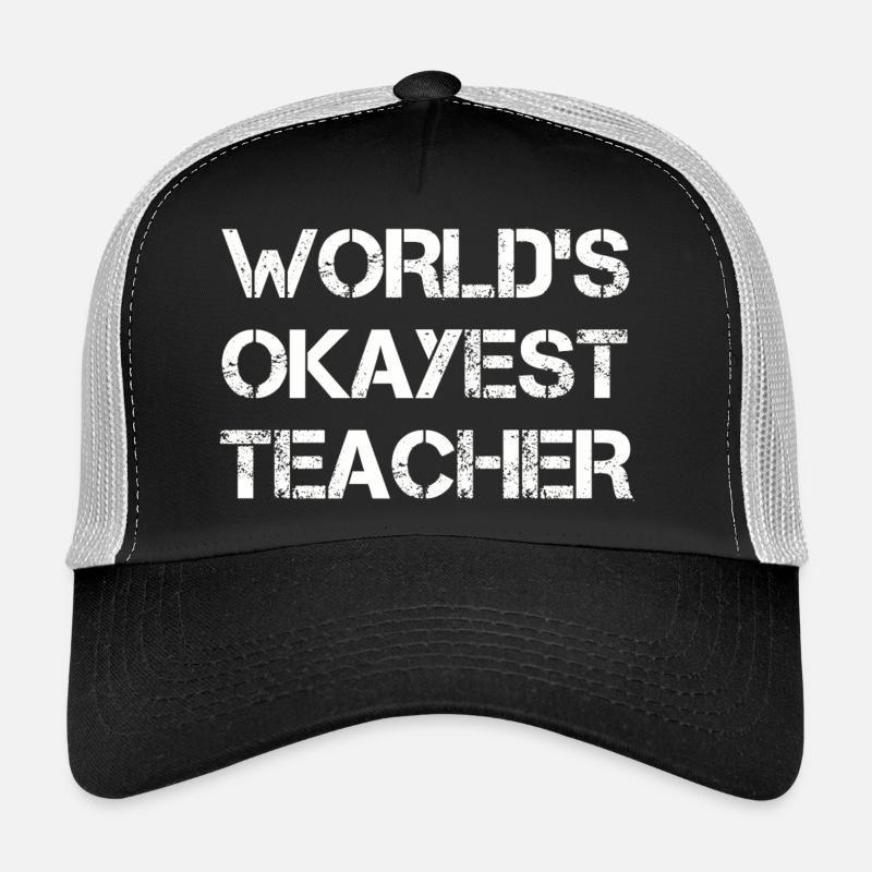 Befähigung des Lehrer-Zitat-Designs - Trucker Cap - Schwarz/Steingrau
