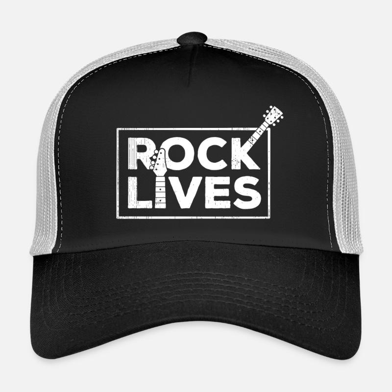 Rock Lives Bold Statement Design Trucker Cap