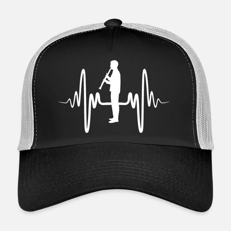 Funny clarinet player Trucker Cap