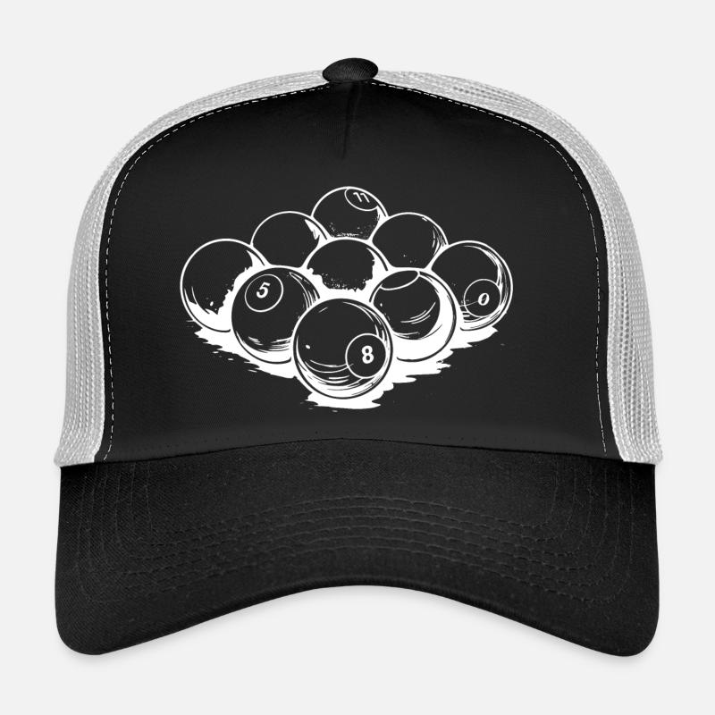 Billardkugeln Zeichnung Trucker Cap