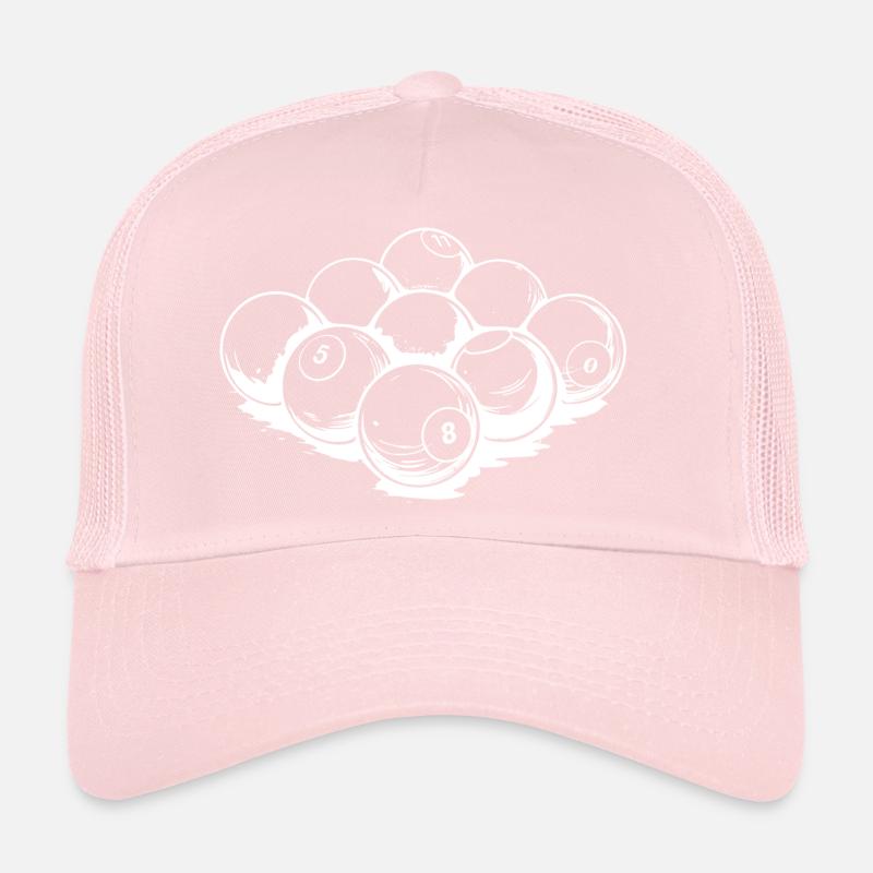 Dessin de boules de billard Casquette trucker 