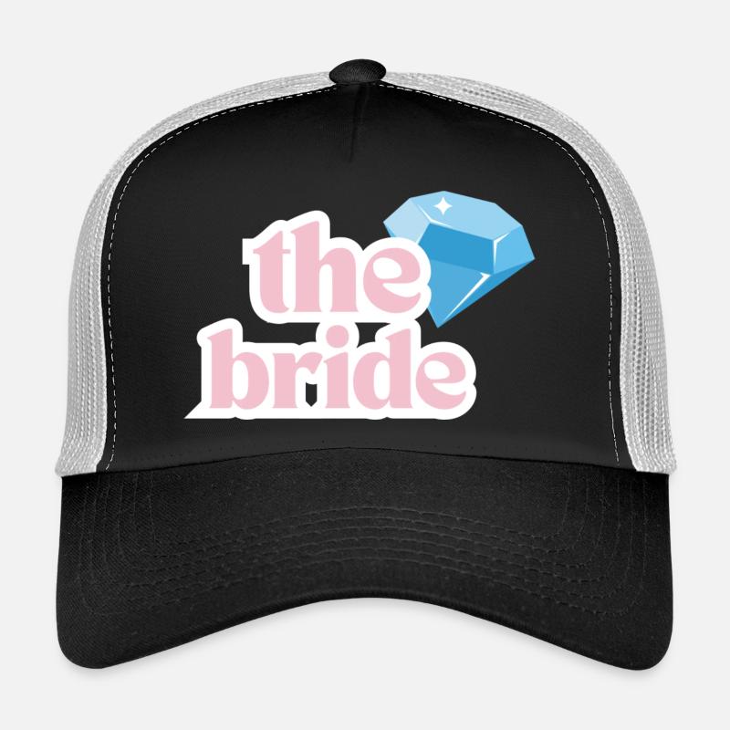 The Bride - Trucker Cap - Schwarz/Steingrau